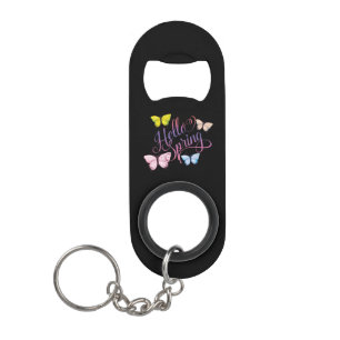 Schmetterling Hallo Frühling Mini Flaschenöffner