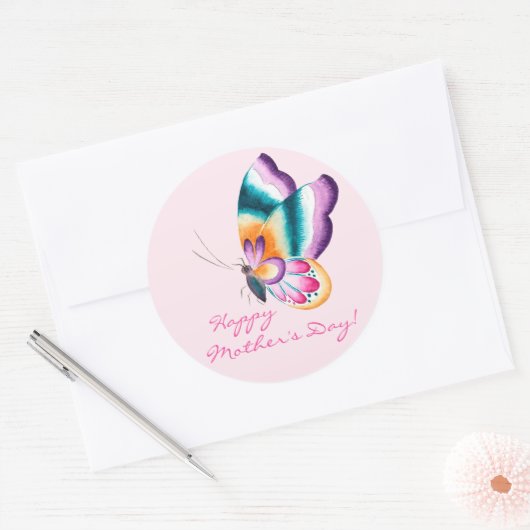 Schmetterling | Happy Mother's Day Stickers (Umschlag)