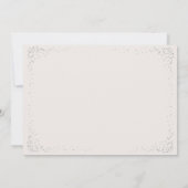 Schmetterling Himmel Rosa Silber Confetti Sweet 16 Einladung (Rückseite)