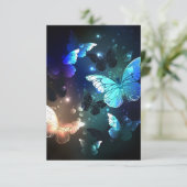 Schmetterling Hinweiskarte (Stehend Vorderseite)