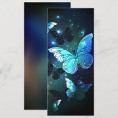 Schmetterling Hinweiskarte (Vorne/Hinten)