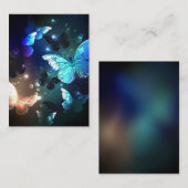 Schmetterling Hinweiskarte (Vorne/Hinten)