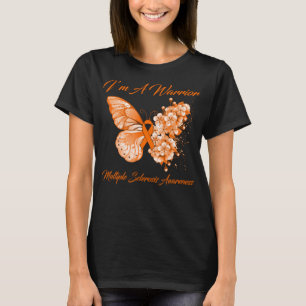 Schmetterling Ich bin ein Krieger-Multipler Sklero T-Shirt
