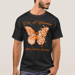 Schmetterling Ich bin ein Krieger-Multipler Sklero T-Shirt