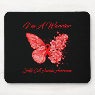 Schmetterling Ich bin ein Krieger Sichelzellanämie Mousepad