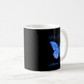 Schmetterling Ich bin ein Überlebender Alopecia-Be Kaffeetasse (VorderseiteRechts)