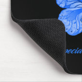 Schmetterling Ich bin ein Überlebender Alopecia-Be Mousepad (Ecke)