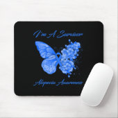 Schmetterling Ich bin ein Überlebender Alopecia-Be Mousepad (Mit Mouse)