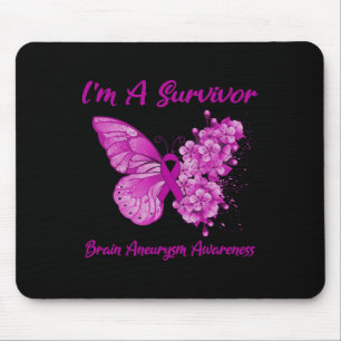 Schmetterling Ich bin ein Überlebender des Gehirna Mousepad