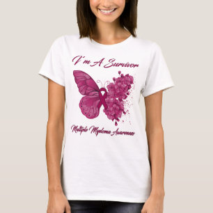 Schmetterling Ich bin ein Überlebender des Multipl T-Shirt