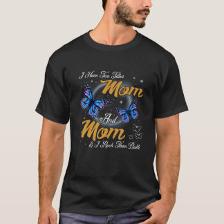 Schmetterling Ich habe zwei Titel Mama und Mama Mu T-Shirt