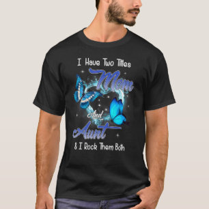 Schmetterling Ich habe zwei Titten Mama und Tante T-Shirt