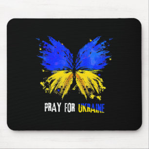Schmetterling Ich stehe mit der Ukraine Bete für d Mousepad