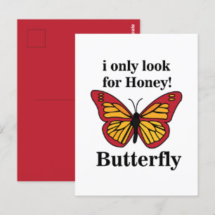 Schmetterling Ich Suche Nur Nach Honig Schmetterli Postkarte