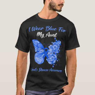 Schmetterling Ich trage Blau für Kindesmissbrauch  T-Shirt