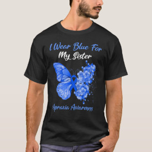 Schmetterling Ich trage Blau für meine Schwester A T-Shirt