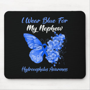 Schmetterling Ich trage Blau für meinen Nephew-Hyd Mousepad