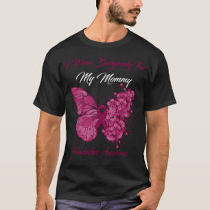 Schmetterling Ich trage Burgund für meine Mama-Kop T-Shirt