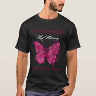 Schmetterling Ich trage Burgund für meine Mama-Sic T-Shirt