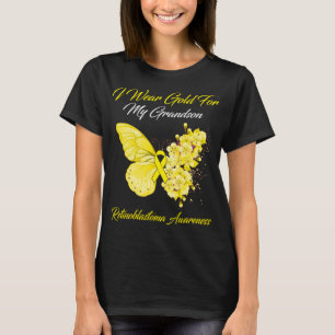 Schmetterling Ich trage Gold für meinen Enkel Reti T-Shirt