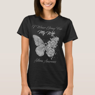 Schmetterling Ich trage Grau für meine Ehefrau Ast T-Shirt