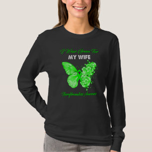Schmetterling Ich trage Grün für meine Ehefrau Neu T-Shirt