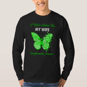 Schmetterling Ich trage Grün für meine Ehefrau Neu T-Shirt