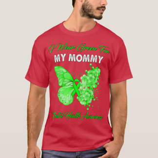 Schmetterling Ich trage Grün für meine psychische  T-Shirt