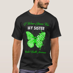 Schmetterling Ich trage Grün für meine Schwester p T-Shirt