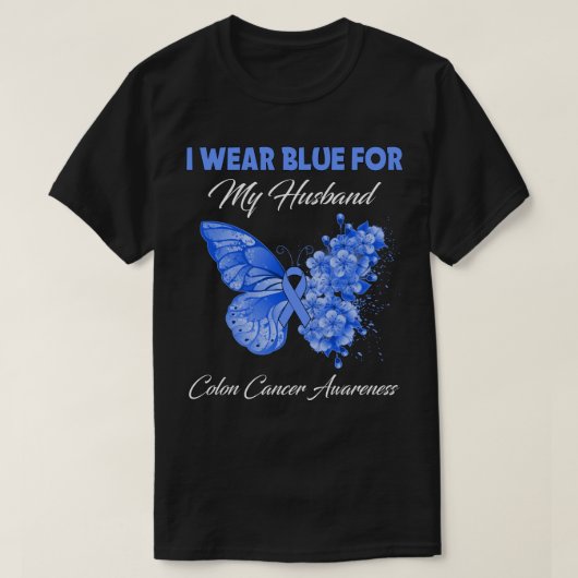 Schmetterling Ich trage Grün für meinen Ehemännerk T-Shirt (Design vorne)