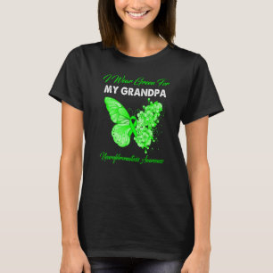 Schmetterling Ich trage Grün für meinen Großvater T-Shirt