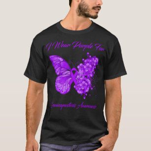 Schmetterling Ich trage Lila für Craniosynostosis T-Shirt