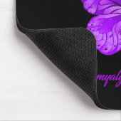 Schmetterling Ich trage Lila für Fibromyalgie Mousepad (Ecke)