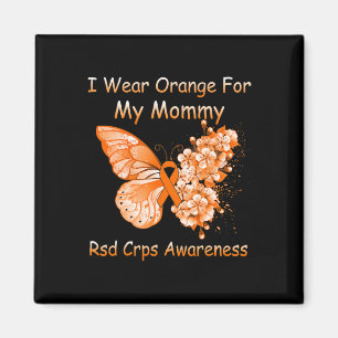 Schmetterling Ich trage Orange für meine Mama Rsd Magnet