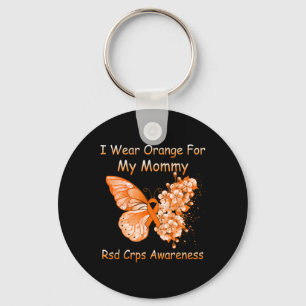 Schmetterling Ich trage Orange für meine Mama RSD  Schlüsselanhänger