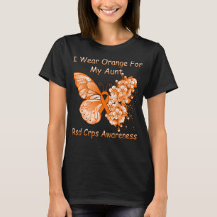Schmetterling Ich trage Orange für meine Tante RSD T-Shirt