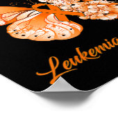 Schmetterling Ich trage Orange für meine Tochter L Poster (Ecke)