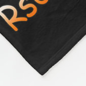 Schmetterling Ich trage Orange für meinen Onkel Rs Fleecedecke (Ecke)