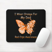Schmetterling Ich trage Orange für meinen Vater RS Mousepad (Mit Mouse)