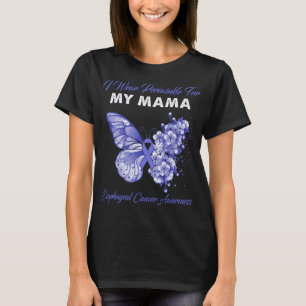 Schmetterling Ich trage Periwinkle für meine MAMA  T-Shirt