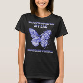 Schmetterling Ich trage Periwinkle für meinen Vate T-Shirt (Vorderseite)