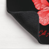 Schmetterling ich trage Rot für meine Brustkranzze Mousepad (Ecke)