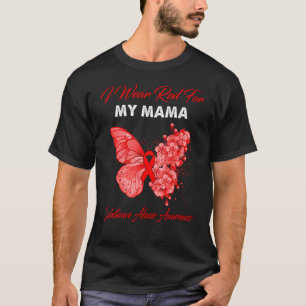 Schmetterling ich trage Rot für meine Mama Substan T-Shirt
