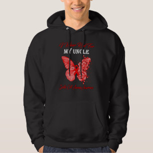 Schmetterling Ich trage Rot für meine Onkel-Sichel Hoodie