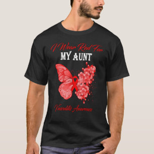 Schmetterling ich trage Rot für meine Tante Vascul T-Shirt