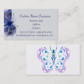 Schmetterling im Blue Shop Geschäft Visitenkarte (Vorne/Hinten)
