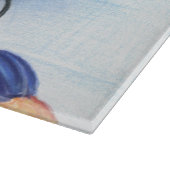 Schmetterling im Blumenausschnitbrett Schneidebrett (Ecke)