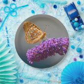 Schmetterling im Butterfly Bush Pappteller (Party)