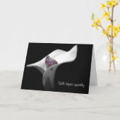 Schmetterling im Calla Lily Beileid Karte (Gelbe Blume)