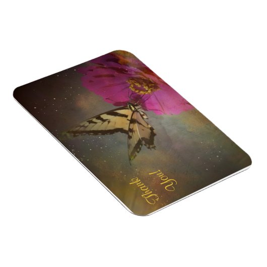 Schmetterling im Garten Danke Magnet (Rechte Seite)